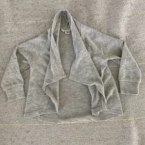 Habitual Girl Gray Draped Cardigan